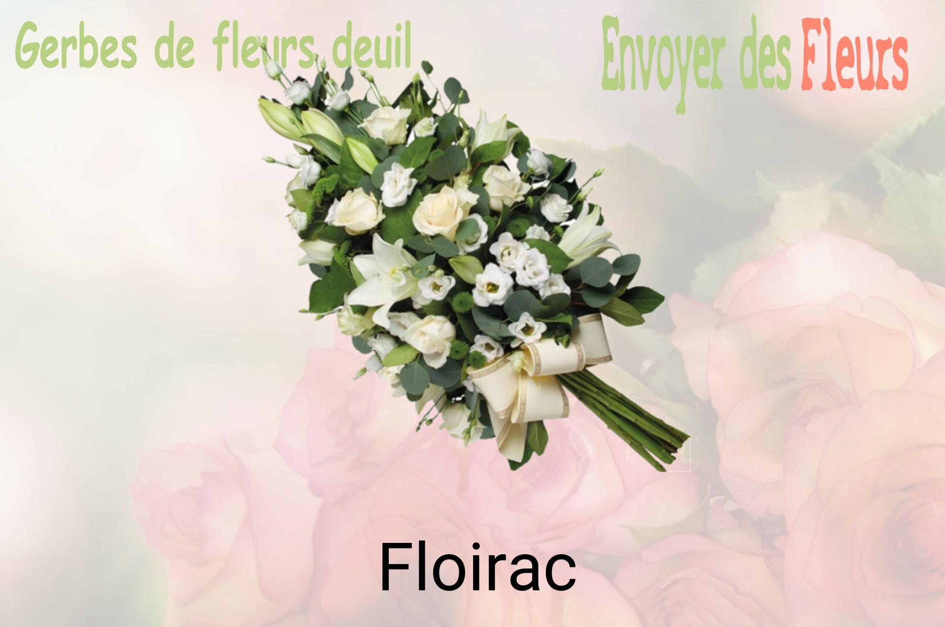 Gerbe de fleurs de deuil livrée à Floirac
